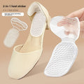 Melenlt2-in-1 Gel Heel Pads for High Heels Self-Adhesive Anti-Slip Shoe Inserts Soft Cushion for Blister & Heel Protection