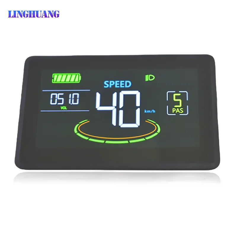 H6C Bicycle Computer with LCD Display Road Cycling Console Wired Design Long-Range Battery Rainproof Bike Computer for Cyclists