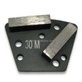 Blastrac Diamatic Compatible Buffalo Diamonds Double Segment Metal Trapezoid Grinding Plate for Concrete Surface Preparation