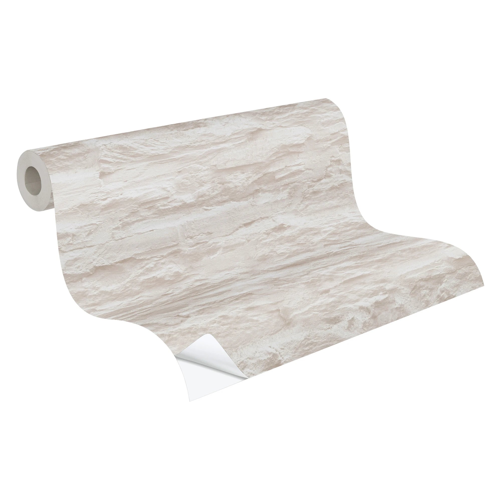 Made Germany Modern Self Adhesive Peel Stick Wallpaper Beige Cream Non Woven Highly Wash-Resistant for Bedroom Bathroom