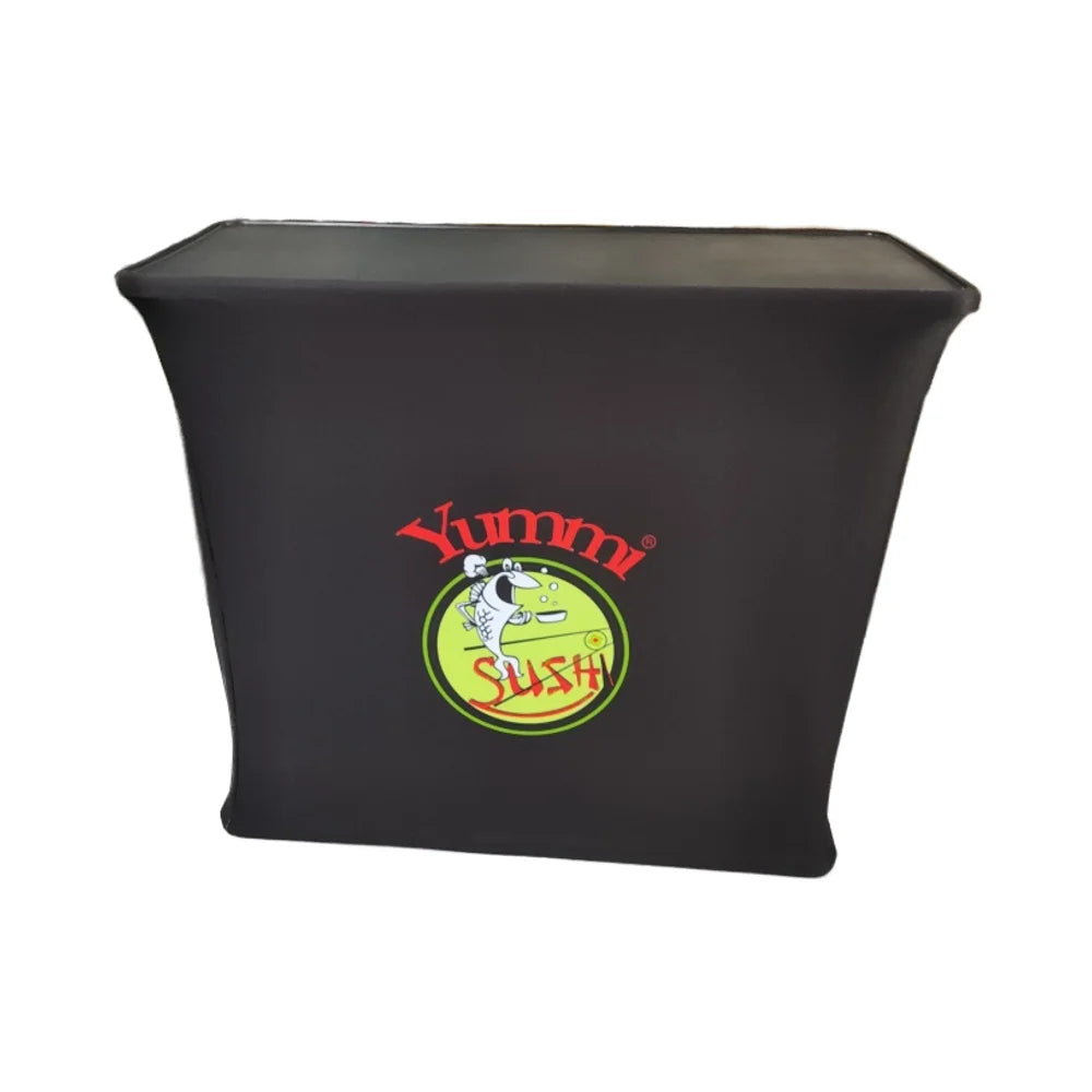 ABS and Steel Material Pop up Counter Display Stand Foldable Portable Custom Color Promotional Table for Trade Shows