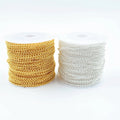 18k Gold Platted Flat O-shape Chain Roll Jewelry Necklaces Components