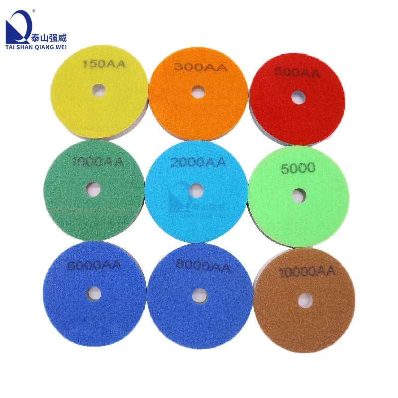 5inch 125mm 12mm Thickness Diamond Foam Pad Softer Stone Terrazzo Floor Sponge Polishing Pad