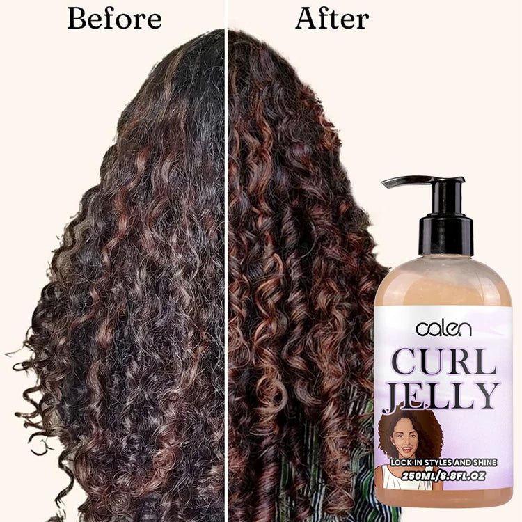 Oalen 250Ml Custom Honey Strong Hold Herbal Nourishing Anti-Frizz Enhancing Volumizing Define Shine Jelly Curl Gel