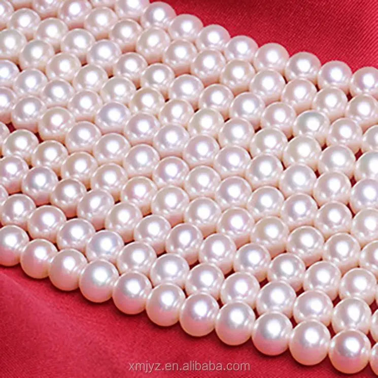 Certified ZZDIY071 Freshwater Pearl 8-9 Mmaaaa1 Round Bead Semi-Finished Necklace Wholesale Loose Pearls
