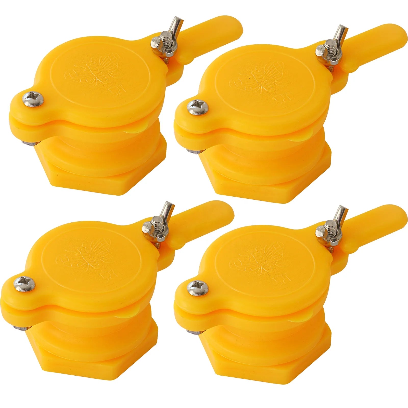 4 Pcs Honey Gate Valve for Extractor Durable Plastic Honey Extractor Tap Beekeeping Supplies