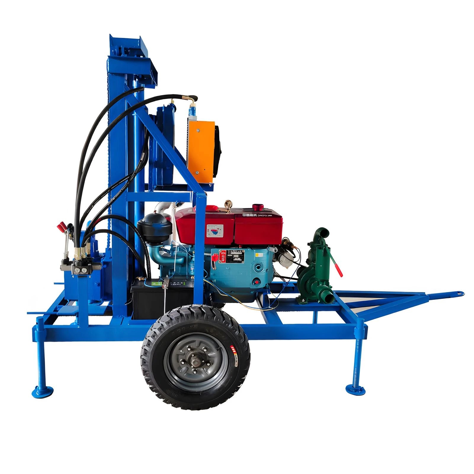 Hydraulic Small Water Well Drilling Rig: Compact and Efficient for 100m Depth Boreholes