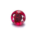 Lab Created Ruby Round Cut Loose Gemstone Deep Red Color Wholesale