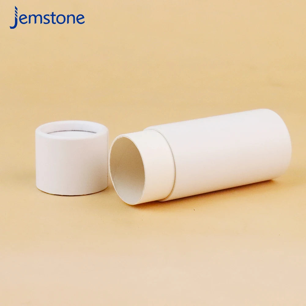 Biodegradable Paper Customized Paper Lip Balm Tube Deodorant Tube Round Shape Push up Paper Tube