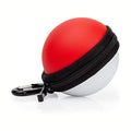 Sanying Custom PU Hard Shell Round Travel Case for Switch Poke Ball Plus Speaker with EVA Mold Storage Bag