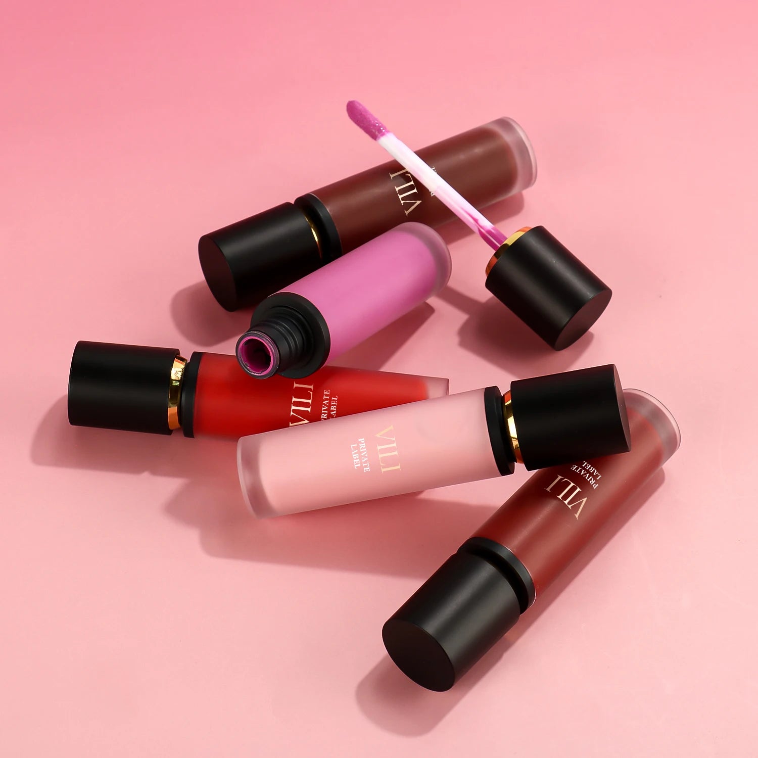 Factory Wholesale Rhinestone Lip Gloss Custom Logo Private Label Cosmetics Luxury Lipgloss Free Samples
