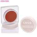 Ochain Makeup Private Label Blush Cream Tint Cheeks Cosmetics Custom OEM Long Lasting Vegan Rose Deep Cream Blush