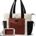 Customized Crush Nylon Tote Bag for Women Puffer Work Tote with Zipper Travel Essentials Quilted Nurse Hospital Bag