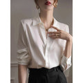 Women's Long-Sleeve Heavyweight Silk Shirt - 25 Momme 100% Mulberry Silk Spring & Summer 2025 New Style High-End Top