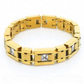 European and American Fashion Minimalist Birthday Gift Diamond studded Men's Bracelet