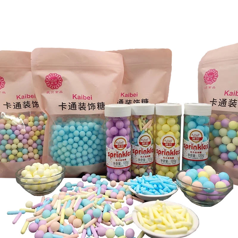 Macaron Color System Sweet for Cake Sprinkles-Solid Form in Bag for Bakery Decoration