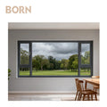 Factory Price Norway Cold Climate Energy-saving Apartment Balcony Aluminum Casement Window With Stainless Steel Hinges