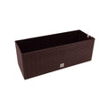 Rectangular planter 17 liters self-watering chocolate color 52x20x19cm