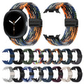Watch Band for Samsung Galaxy Watch 8 40mm 44mm Braided Nylon Magnetic Strap Adjustable Smart Wristband for Fitness Enthusiasts