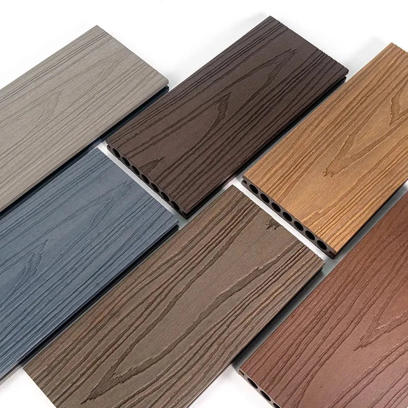 Waterproof Outdoor 3D Wood Grain WPC Flooring Second Generation Co-Extrusion Composite Material Traditional for Garden Covering