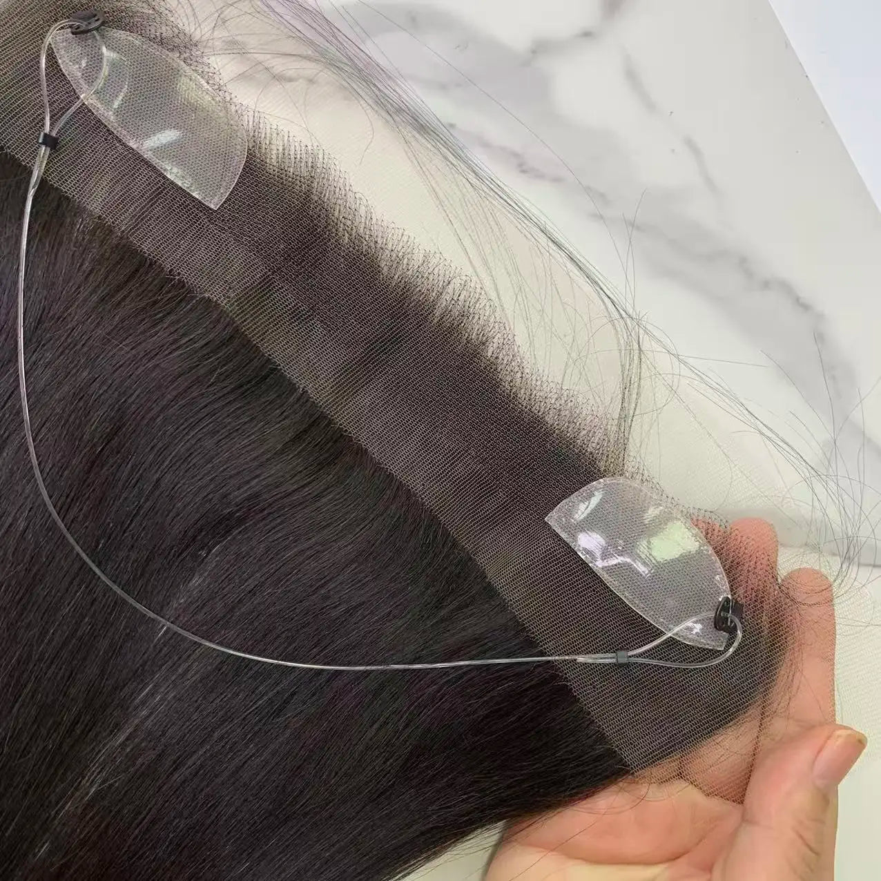Hd Lace Frontal Hairline Topper Hairpiece for Women Hairline Skin Fringe for Thinning Receding Hairline 100% Indian Human Hair