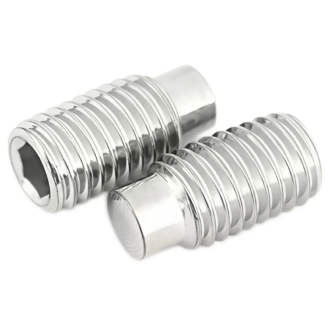 JSCREW M3 M4 M5 M6 M8 Assembled Hex Socket Ball Point Grub Spring Plunger Threaded ASME B18.3 Plain 304 Stainless Steel