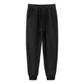 Bangladesh China Factory Price Custom Logo Embroidery Solid Color Fleece-lined Thickened Loose Fit Casual Sweatpants