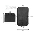 Astrid 60 x 100 CM Black Oxford Fabric Garment Clothes Custom logo Clothing Suit Bags for Men Women Fashion Store
