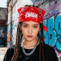 New Style Multifunctional square Scarf Printed Breathable Lightweight 55*55cm Cotton Bandana