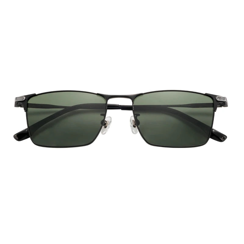 Retro Men square Titanium Polarized Glasses for Men Women Lunette Soleil