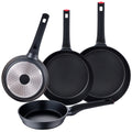 Set of 4 San Ignacio cast aluminum frying pans 20-24-28-30cm.