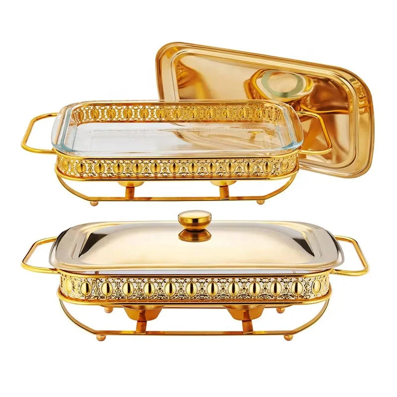 Bulk Discount Buffet Stove Chafing Dishes Arabian Food Warmers Sets Stainless Steel Chafer for Party Catering