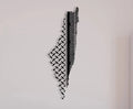 Palestine Map with Keffiyeh Traditional Islamic Wall Art Metal Wall Decor Plated and Gravure Printed