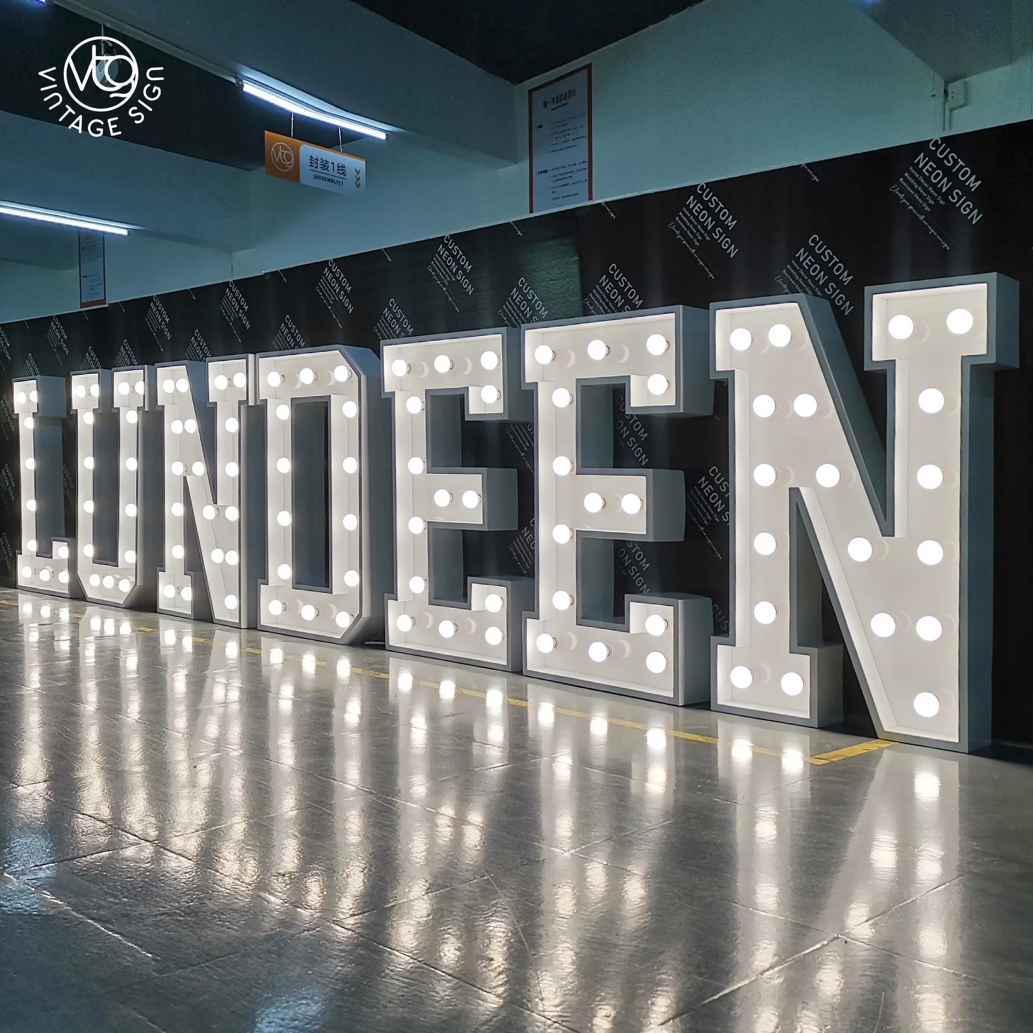 Giant Light up Sign Bulb Love Letters Marquee Letter With Factory Price 3D Lighting Custom Metal Led Marquee Light Bulb Letter