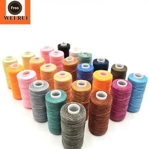0.5mm Waxed Thread Hilo Encerado De Pulseras 0.8 mm Para Coser Zapatos Calzado Flat Waxed Thread for Marine Leather Sewing P