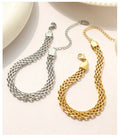 Ins Style Exaggerated Trend Hot Selling Watch Chain Simplicity Bracelet Stainless Steel 18k Gold Plated Bracelet
