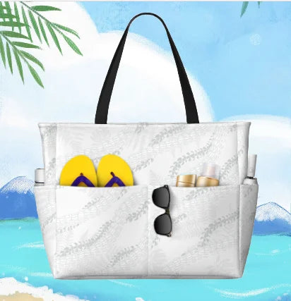 Factory Outlet Lightweight Portable Travel Bag Hawaiian Island Puakenikeni Design Personalized Customization Beach Bag