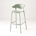 PP Plastic High Chair Black White bar Stool PP Chair for Kitchen Island Home bar