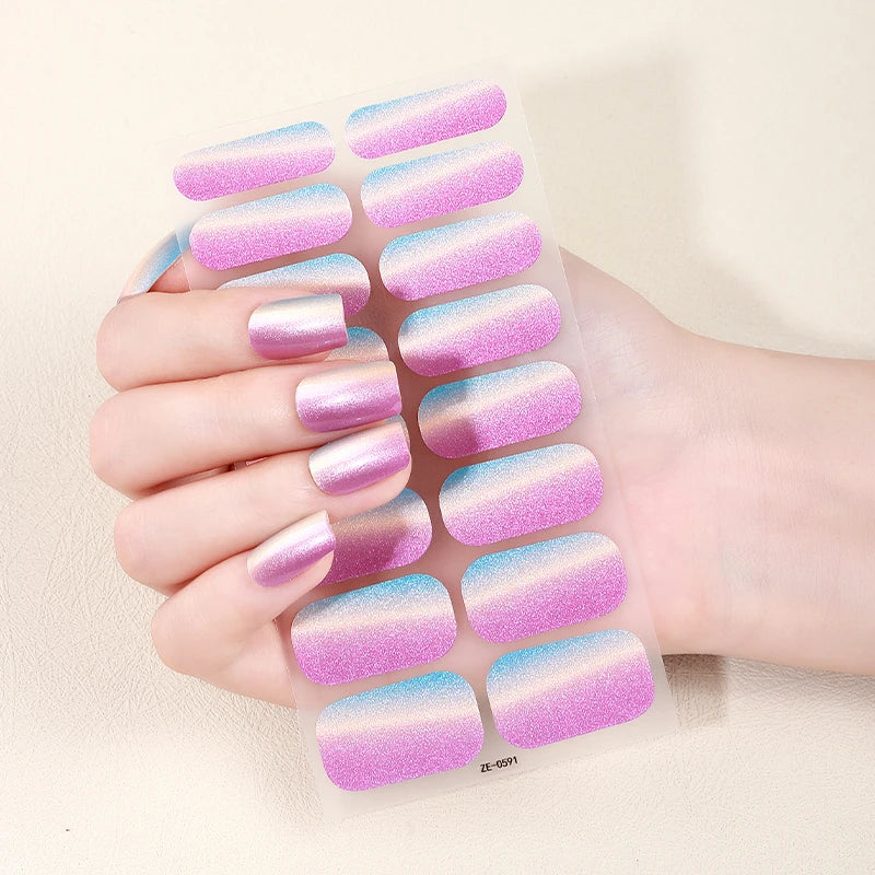 2025 New Factory Price Supports Customized Environmentally Friendly Exquisite Nail Wraps Stickers