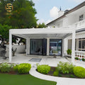 Aluminum Motorized Louvre Pergola-Waterproof Eco-Friendly Balcony Use MegaBDM