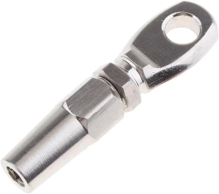 Marine Grade 316 Stainless Steel Swageless Eye Terminal Wire Cable Rope DIY Fitting Rigging Hardware Balustrade Kit