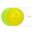 Custom logo Rotational Seamless Pickleball Balls High Rebound 40 Holes 74mm Outdoor Tournament Pickleball Balls