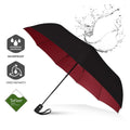 Windproof 3 Folding Automatic Umbrella Travel Foldable Umbrella Umbrella with Fan