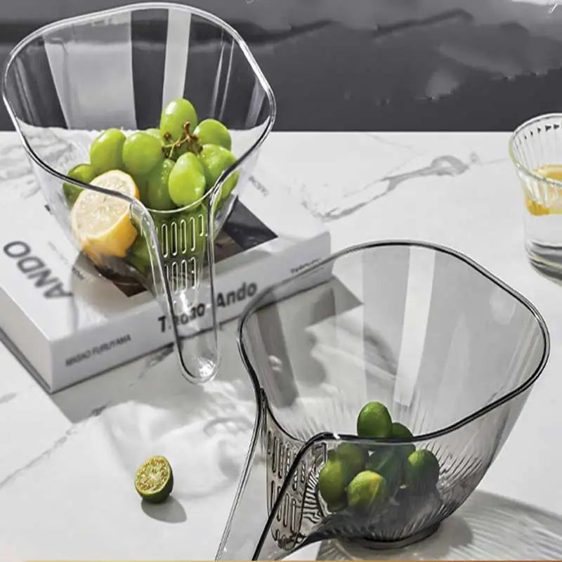 2024 New Arrival Washing Plastic Fruit Transparent Rice Washing Multi Functional Kitchen Sink Drain Basket