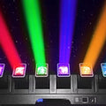 6x60W RGBW Moving Head with Prism & Gobo Effects | Motorized Zoom Beam DMX512 | for Nightclub Theater and Concert Lighting