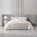 High Grade 4 Piece Cotton Bedding Set White Coverlets Jacquard Home Textiles Bedding Set Supplier