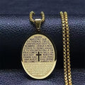Customized Christian Softball Bat Cross Pendant Bible Poetry Stainless Steel Charm Necklace Box Chain Silver/Gold Fashionable