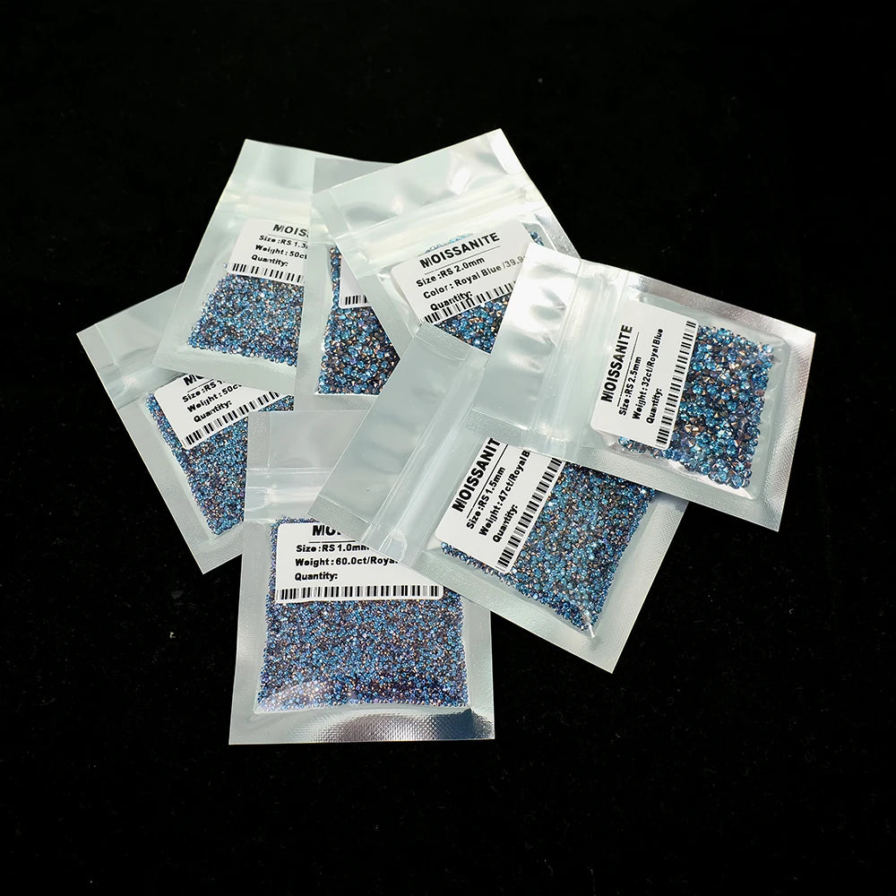 Wholesale Price Royalblue Loose Stones with Treatment Round Can Be Used for Making Watches Earrings Pendants