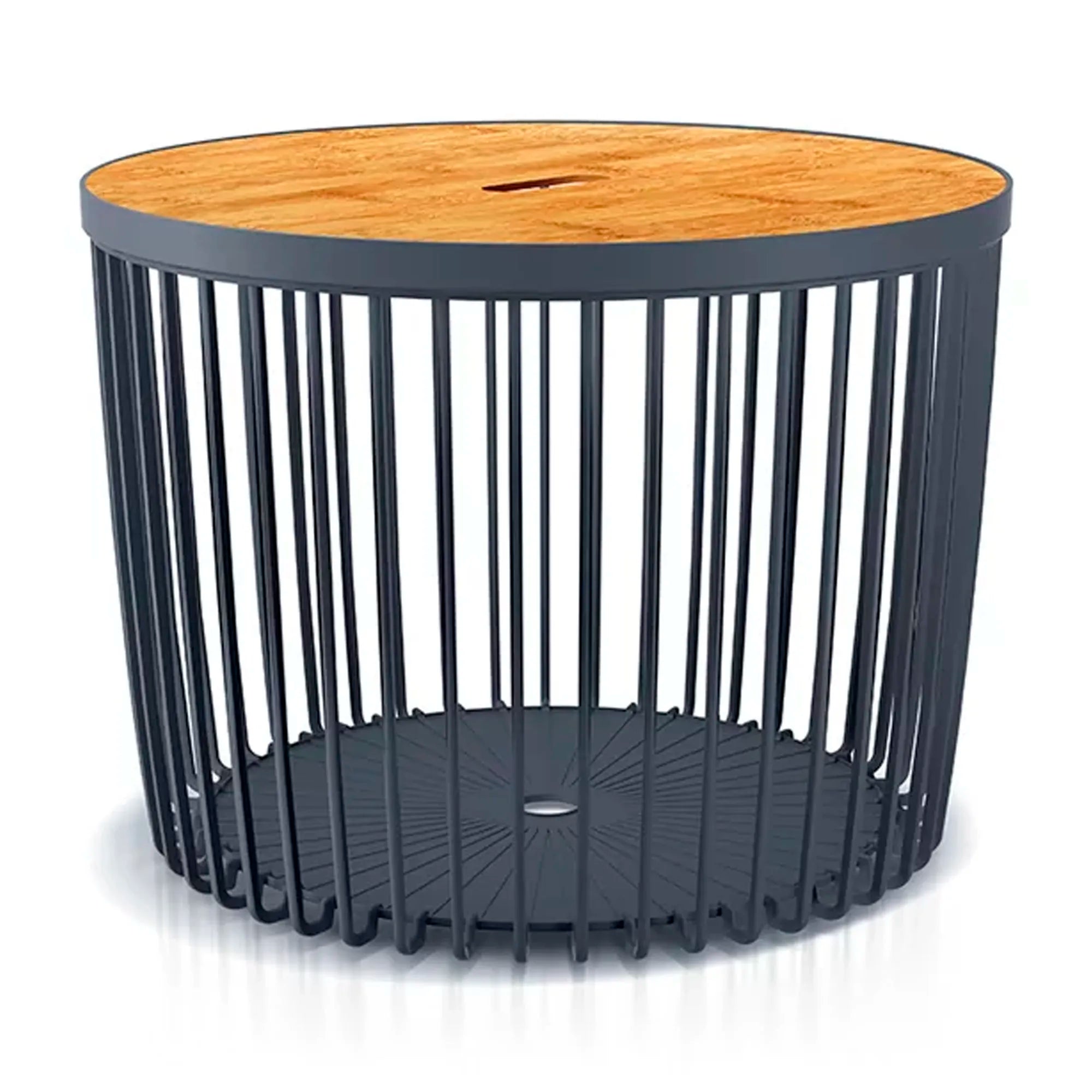 CLUBO 100L garden basket/decorative side table dimensions (mm) 590x590x455 Anthracite color
