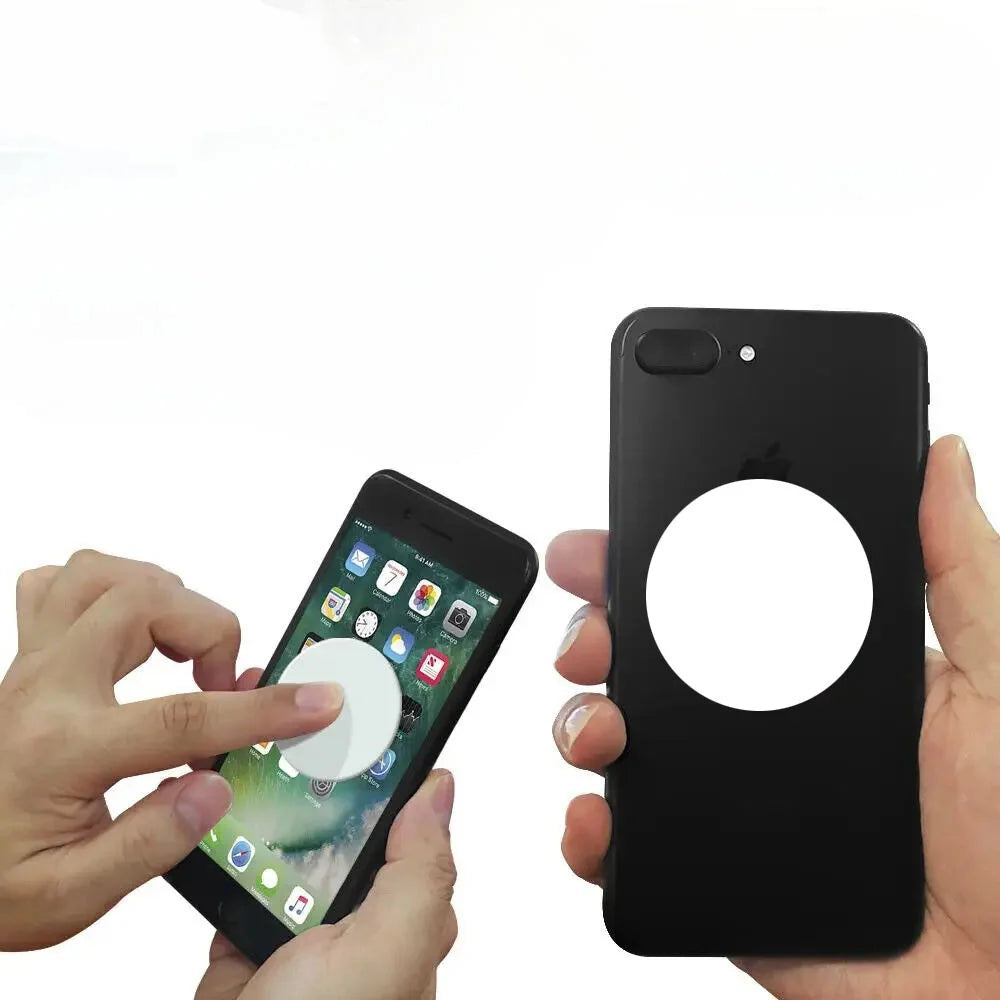 Low Moq Plain Microfiber Screen Cleaner Sticker Blank Microfiber Sticky Phone Cloth Pad Adhesive Microfiber Round Square Sticker MegaBDM